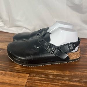 Birkenstock Tokio Boston Super Grip Black Leather Women's 40 / 9-9.5